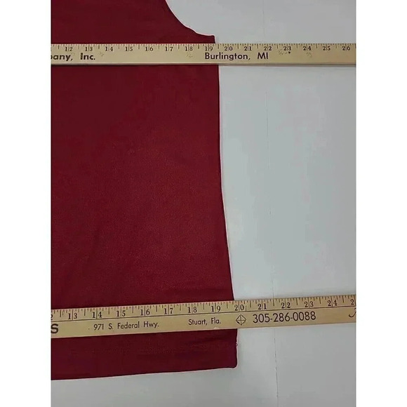 Chico's Travelers Foil Tank Top Women's Size Large Red Shimmer - Picture 3 of 6